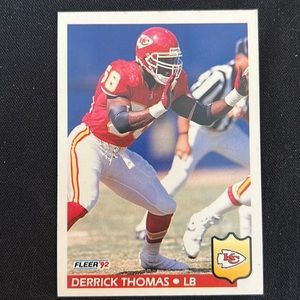 MINT KANSAS CHIEF DERRICK THOMAS LB 1992-Fleer Base Standard #184
